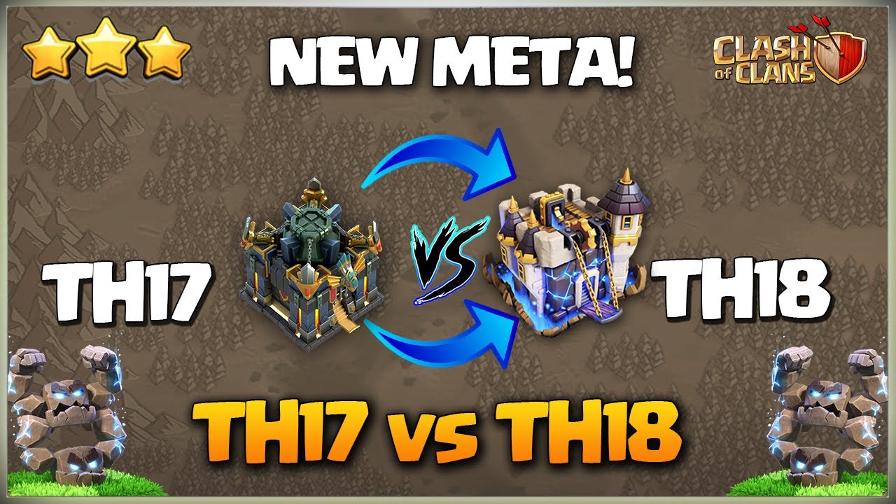 Атака TH17 против TH18! Огненный шар, метеор, голем — безусловно, ЛУЧШАЯ стратегия атаки TH17 в 2...