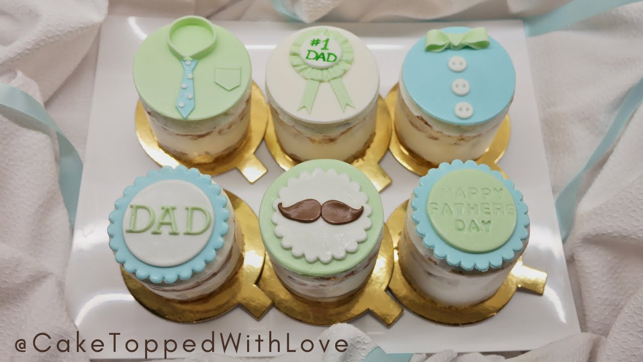 FONDANT CUPCAKE TOPPERS TUTORIAL | Fathers Day Cupcake Toppers FULL |Cakes for Dad |Fathers Day Cake
