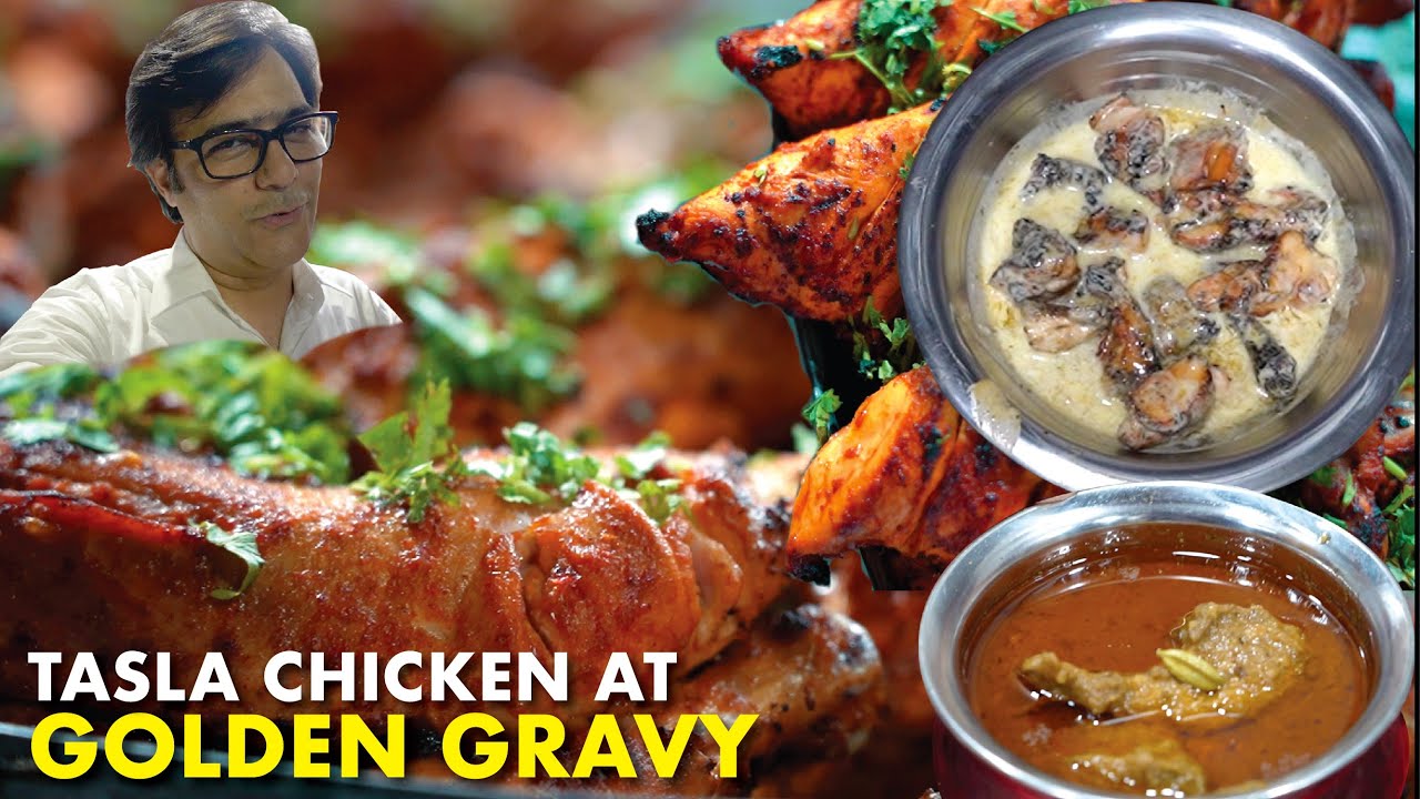 Special Tasla Chicken | Chicken Korma | Street Food Bara Hindu Rao | Golden Gravy