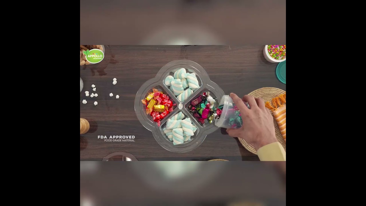 Dry Fruit Compartment Trays #dryfruits #serve #appollohouseware