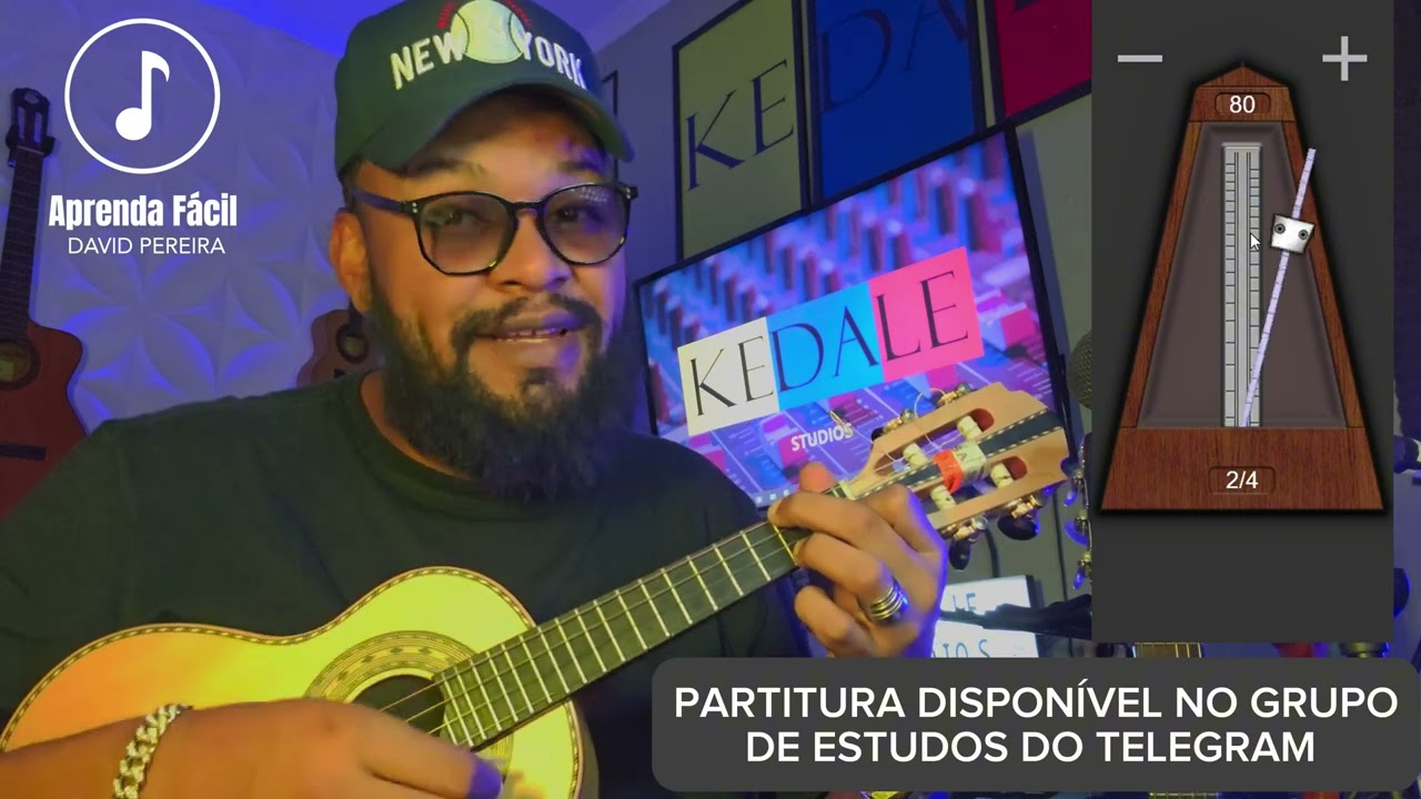 TOCANDO CAVAQUINHO E CANTANDO - Aprenda Fácil um exercício com o auxílio do METRONOMO.