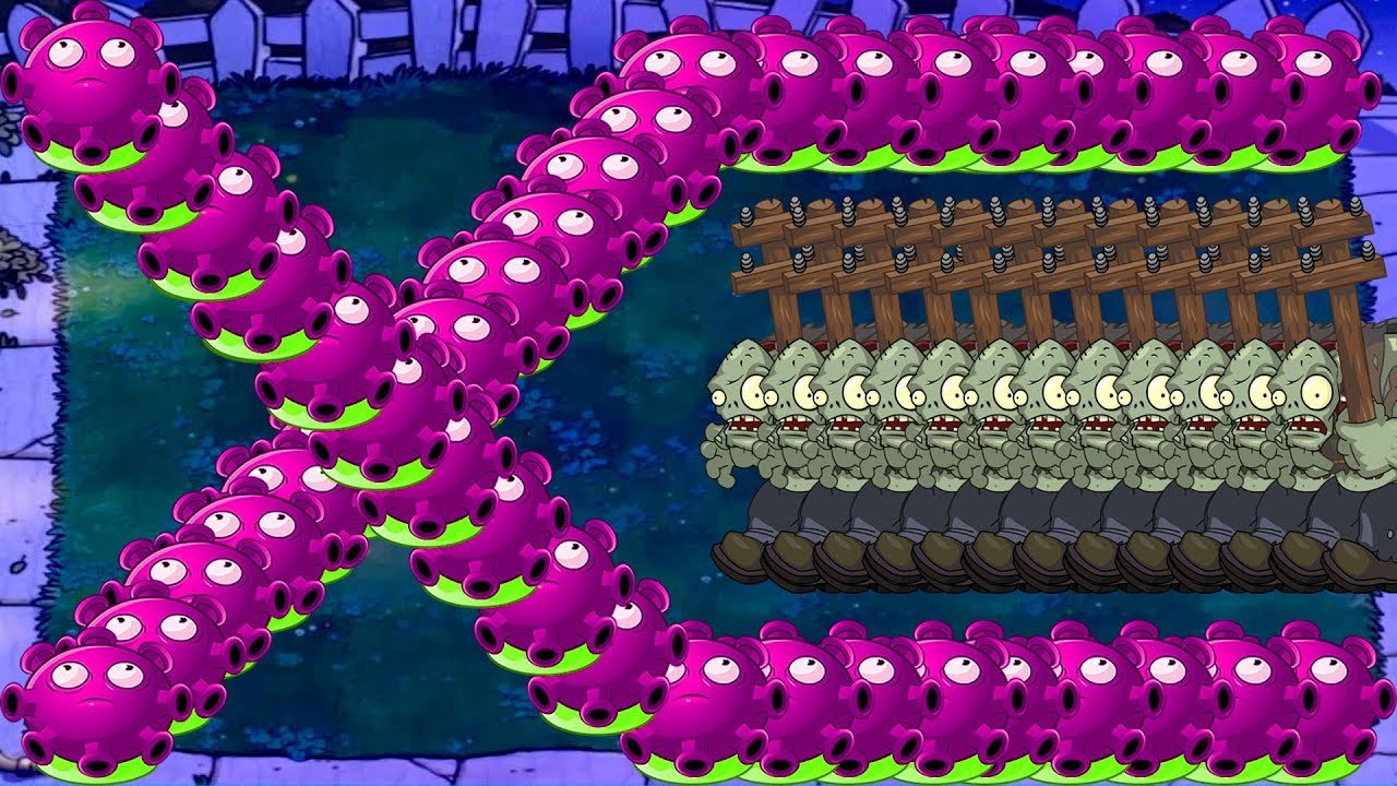 Team Gloom-Shroom vs All Zombies Hack Plants Vs Zombies