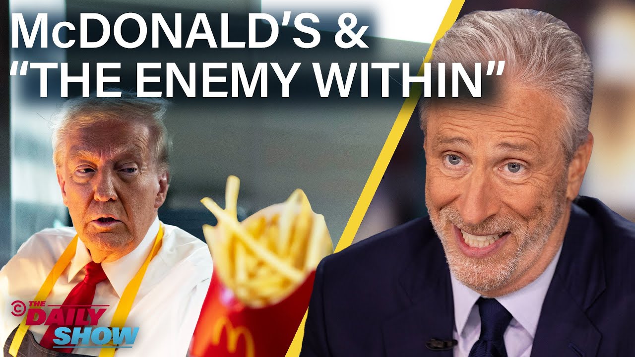 Jon Stewart on Trump's McDonald's Shift & His 