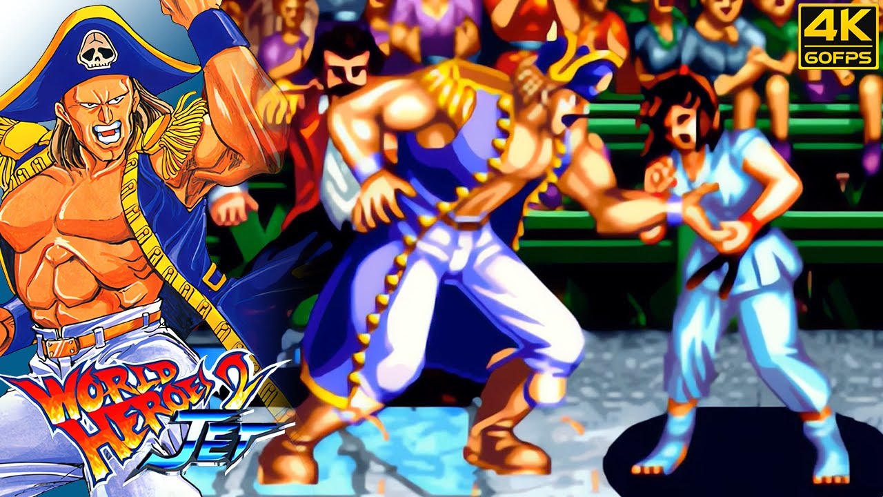 World Heroes 2 Jet - Captain Kidd (Arcade / 1994) 4K 60FPS
