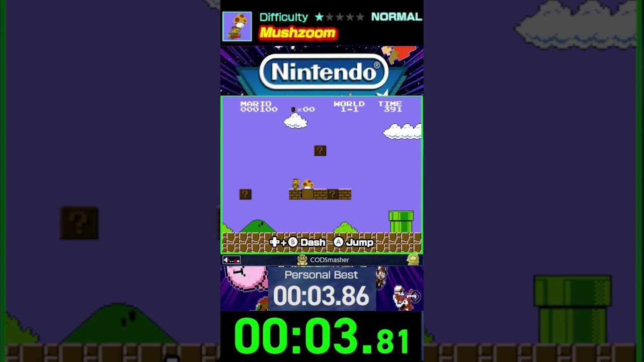 Mushzoom S Rank (3.83) - Nintendo World Championships NES Edition