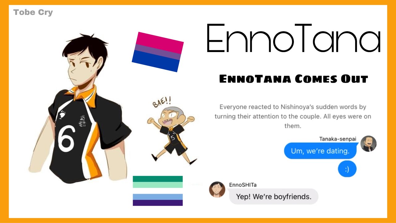 EnnoTana Comes Out | EnnoTana | Haikyuu texts [CryBaby Repost]