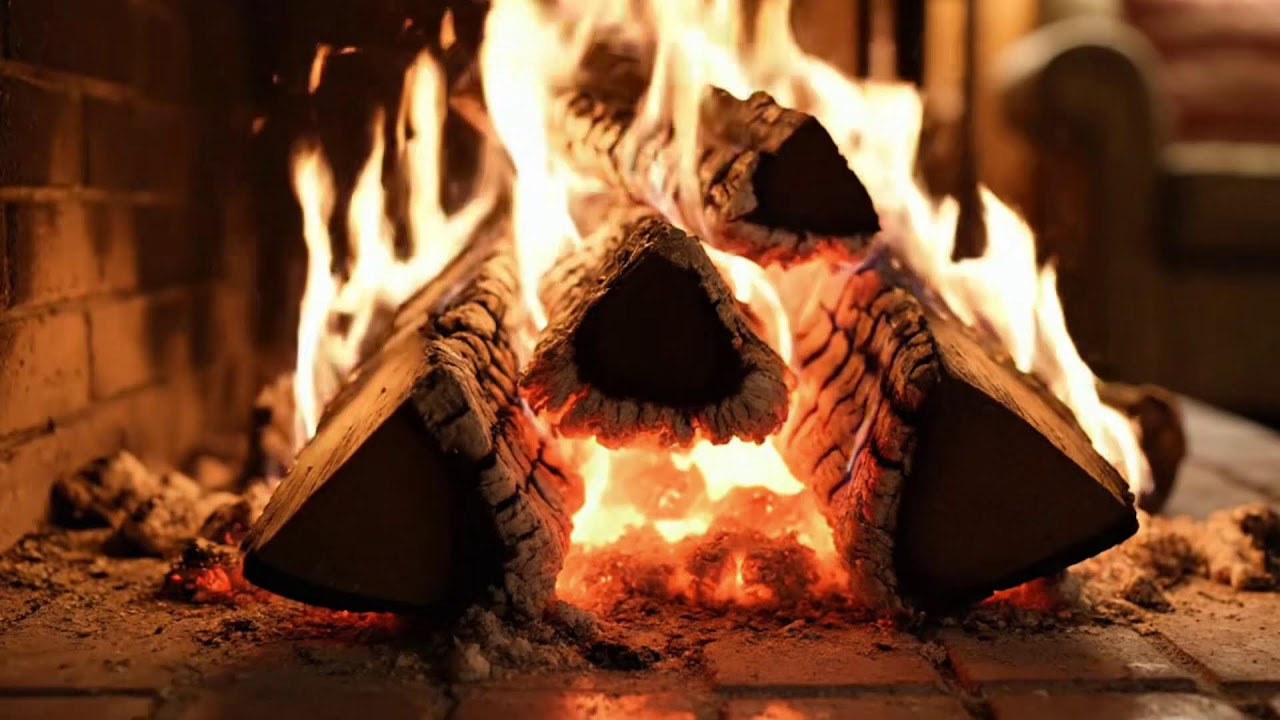 Crackling Fireplace & Gentle Piano 🎹🔥 Perfect Background Music for Studying, Reading & Relaxation