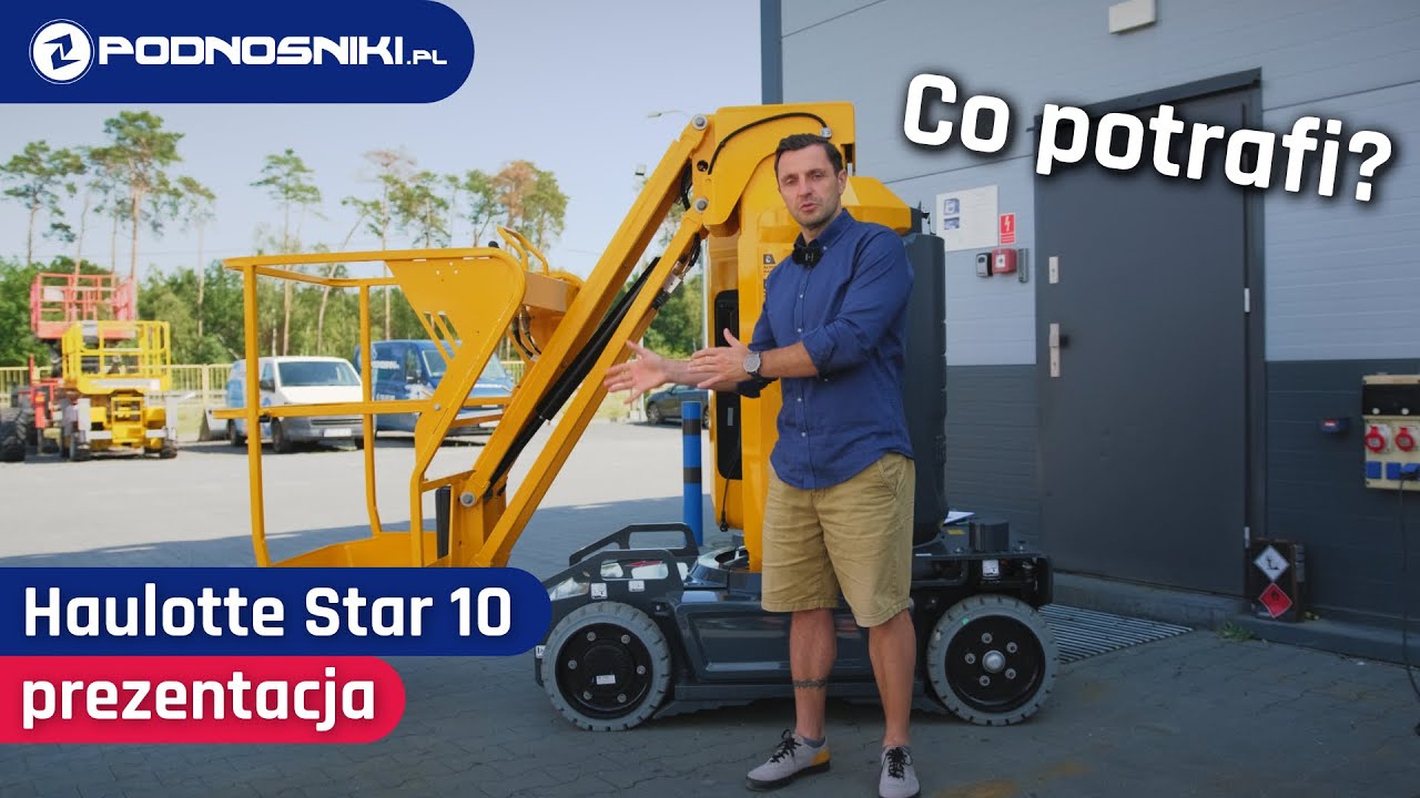Podnośnik masztowy z wysięgnikiem Haulotte Star 10. Lepszy od podnośnika nożycowego? | #wyższypoziom