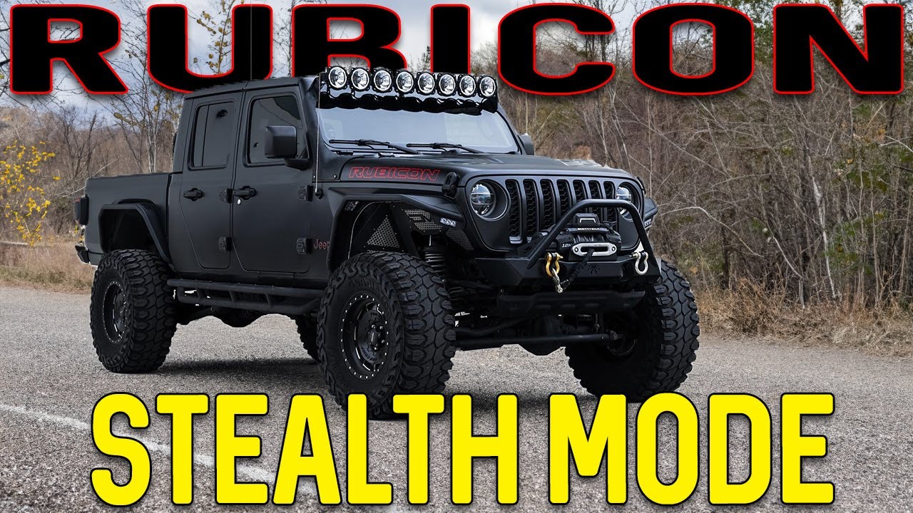 Transforming a Jeep Gladiator with Satin Black Wrap!