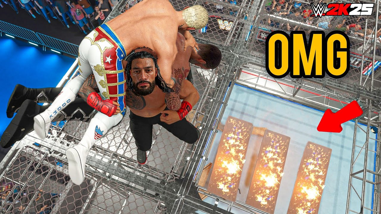 Лучшие экстремальные завершающие приемы в WWE 2K25!!!! (Обратный отсчет до WWE 2K26)