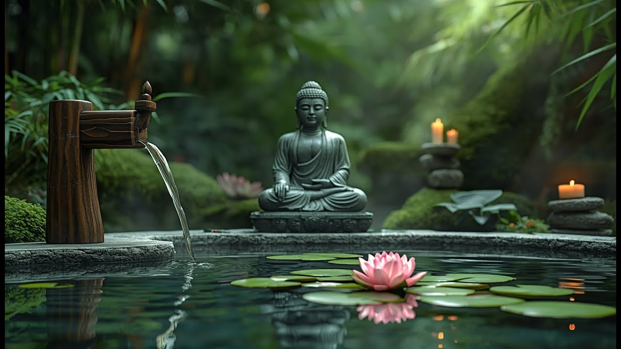 Healing Soothing Music + Water Sounds 🌿 Deep Sleep, Meditation & Anxiety Relief