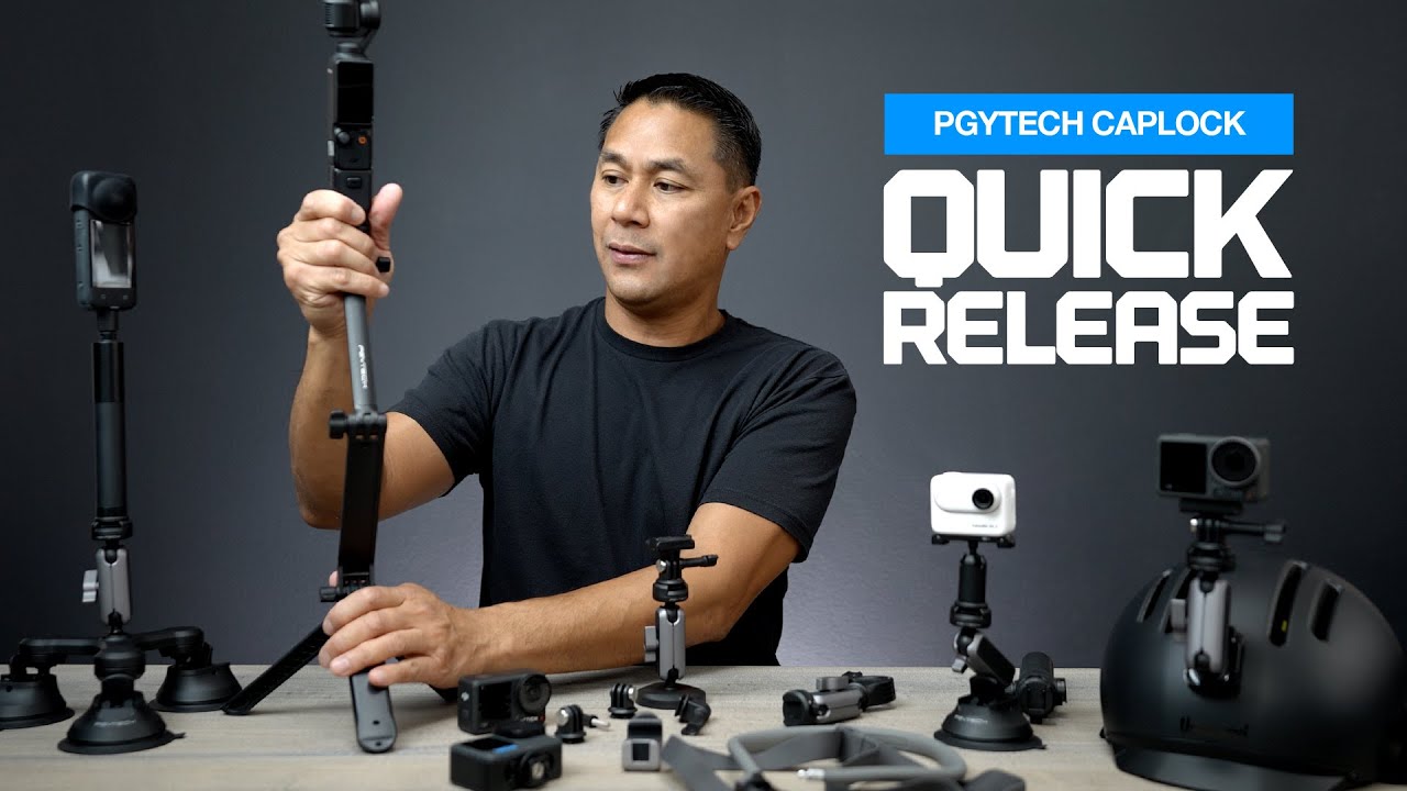 Mount your Action Camera Everywhere - PGYTECH CapLock Quick Release
