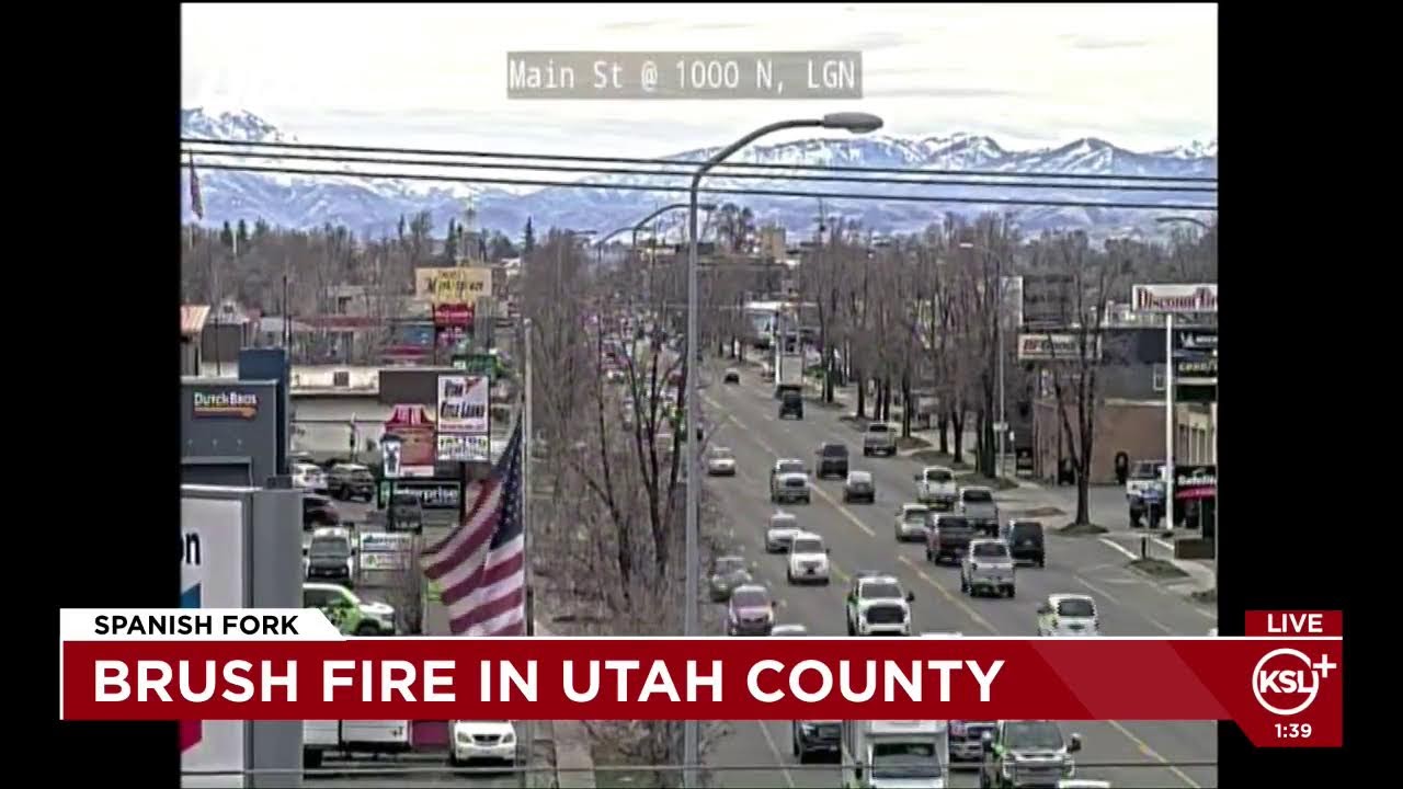 Brush fire in Spanish Fork