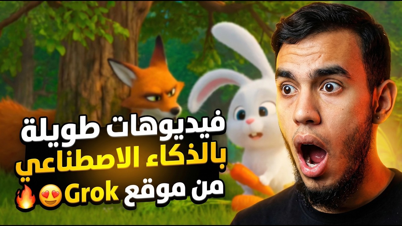 طريقة انشاء فيديوهات طويلة بالذكاء الاصطناعي من موقع grok تحديث جديد روعة😍🔥