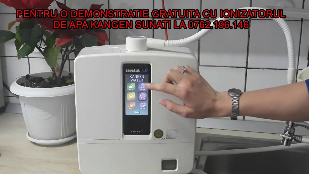 Cele 7 tipuri de apa ionizator Leveluk K8 Kangen