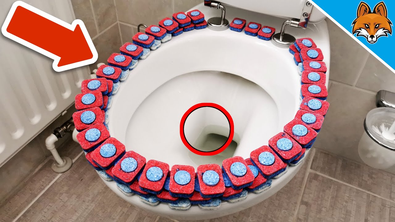 Wirf einen GESCHIRRSP&Uuml;LTAB in die TOILETTE und STAUNE WAS PASSIERT💥(&Uuml;berraschend)🤯
