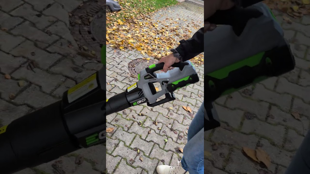 #ego #power leichter Akku-Laubbl&auml;ser LB5301E f&uuml;r die Dame Sylvia im #einsatz beim #laub entfernen!