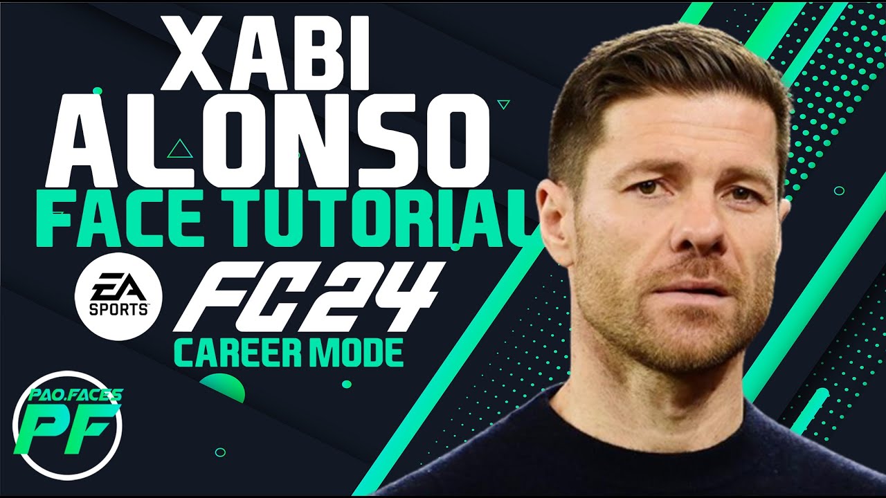 EA FC 24 XABI ALONSO FACE - Face Creation - CAREER MODE - LOOKALIKE LEVERKUSEN