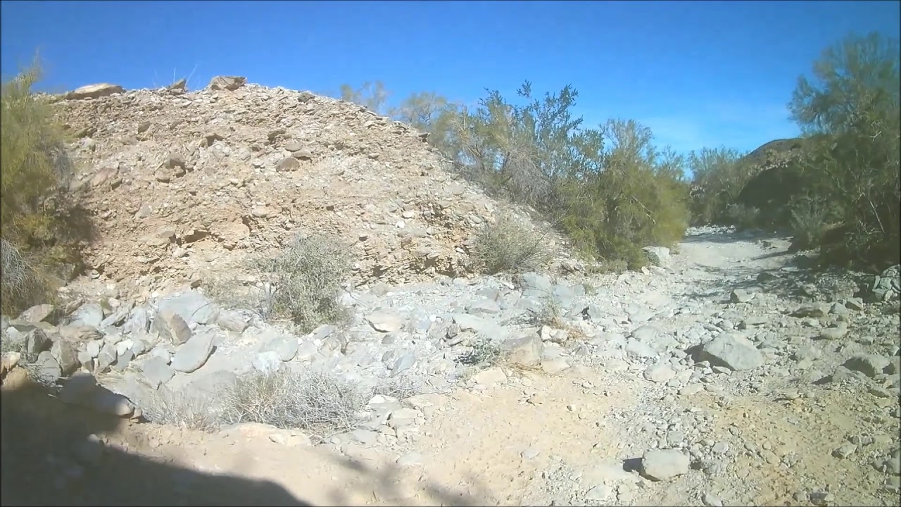 Ride on the "Oh Shit Run 3.0" trail from mine to "Deere Run Resort" near Quartzsite, AZ.