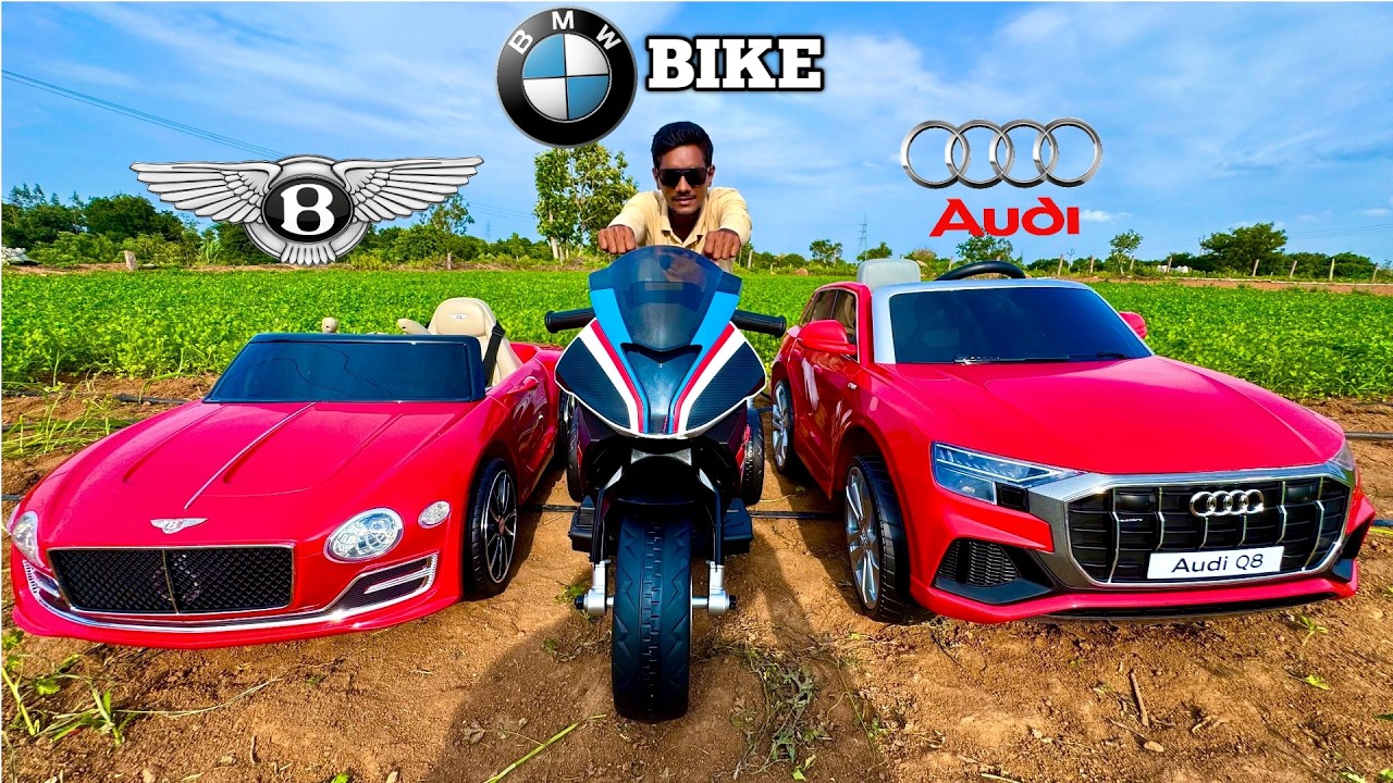 RC BMW HP4 Bike & RC Audi Q8 Car Unboxing & Testing - Chatpat toy TV