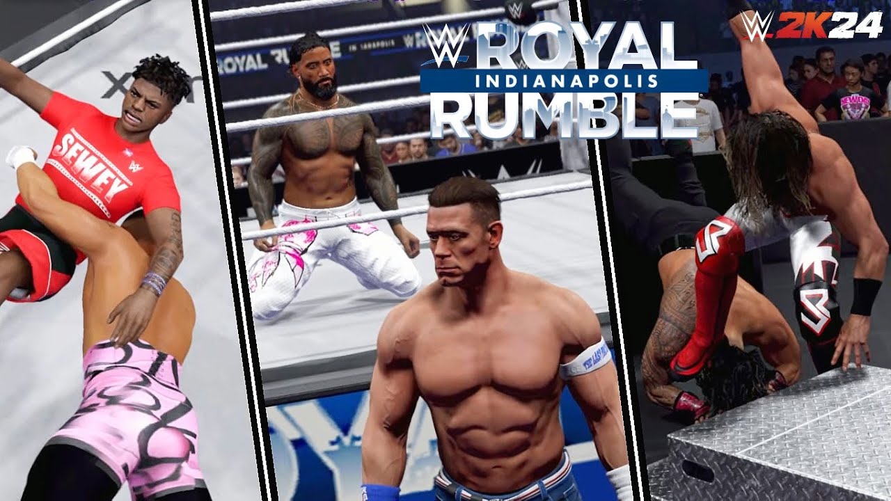 WWE Men's Royal Rumble match 2025 Highlights | WWE 2K24 SIMULATION
