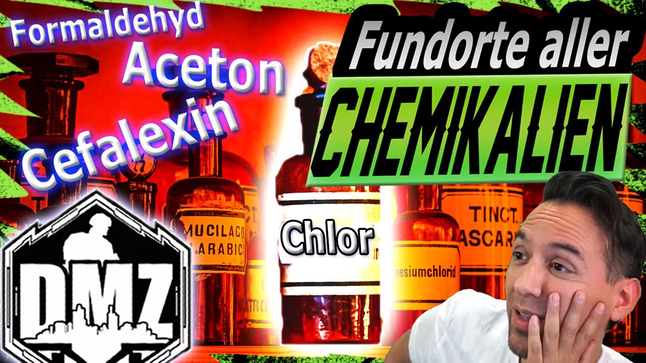 Alle Chemikalien finden: Wasserstoffperoxid, Cephalexin Aceton und Co | Warzone DMZ Modus Deutsch