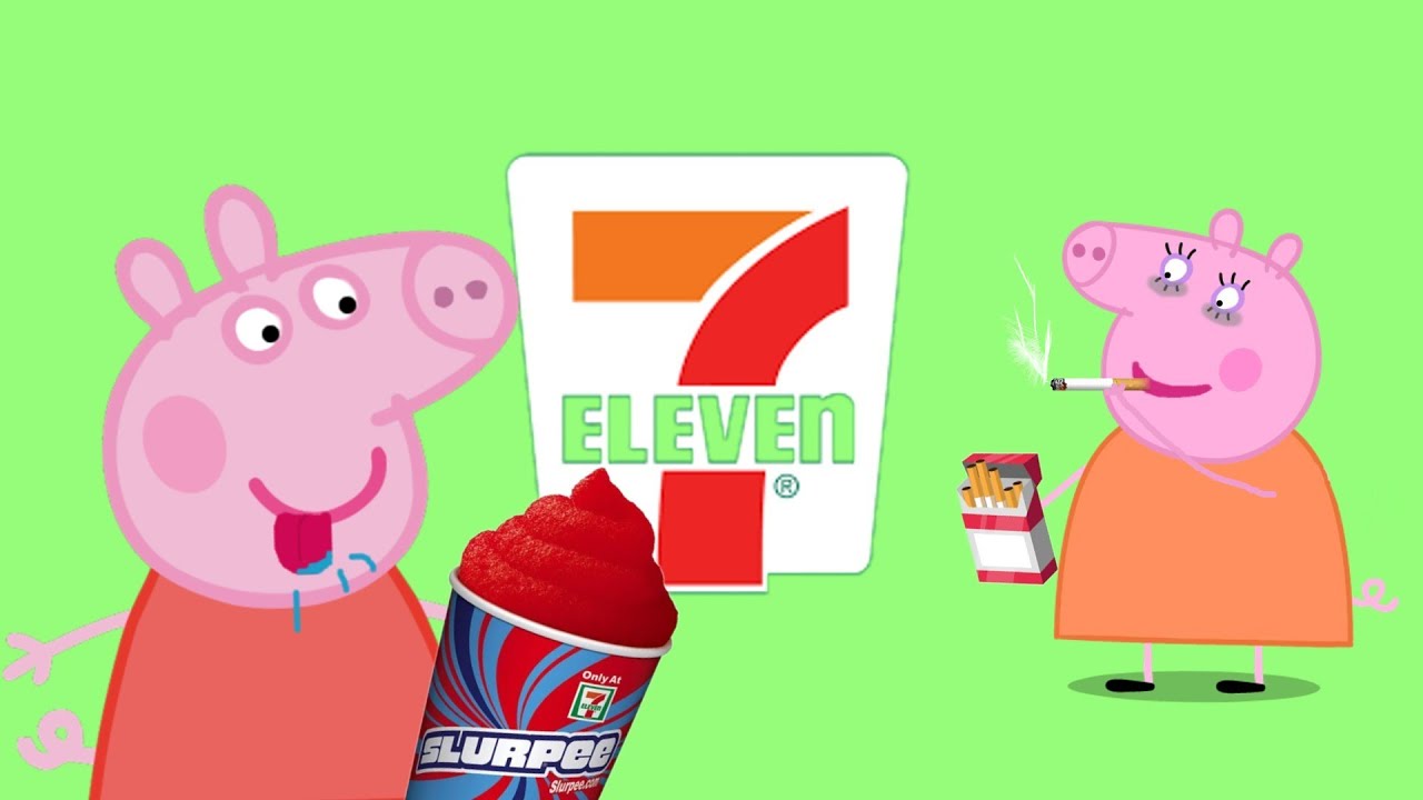 Peppa Pig Goes Crazy at 7/11