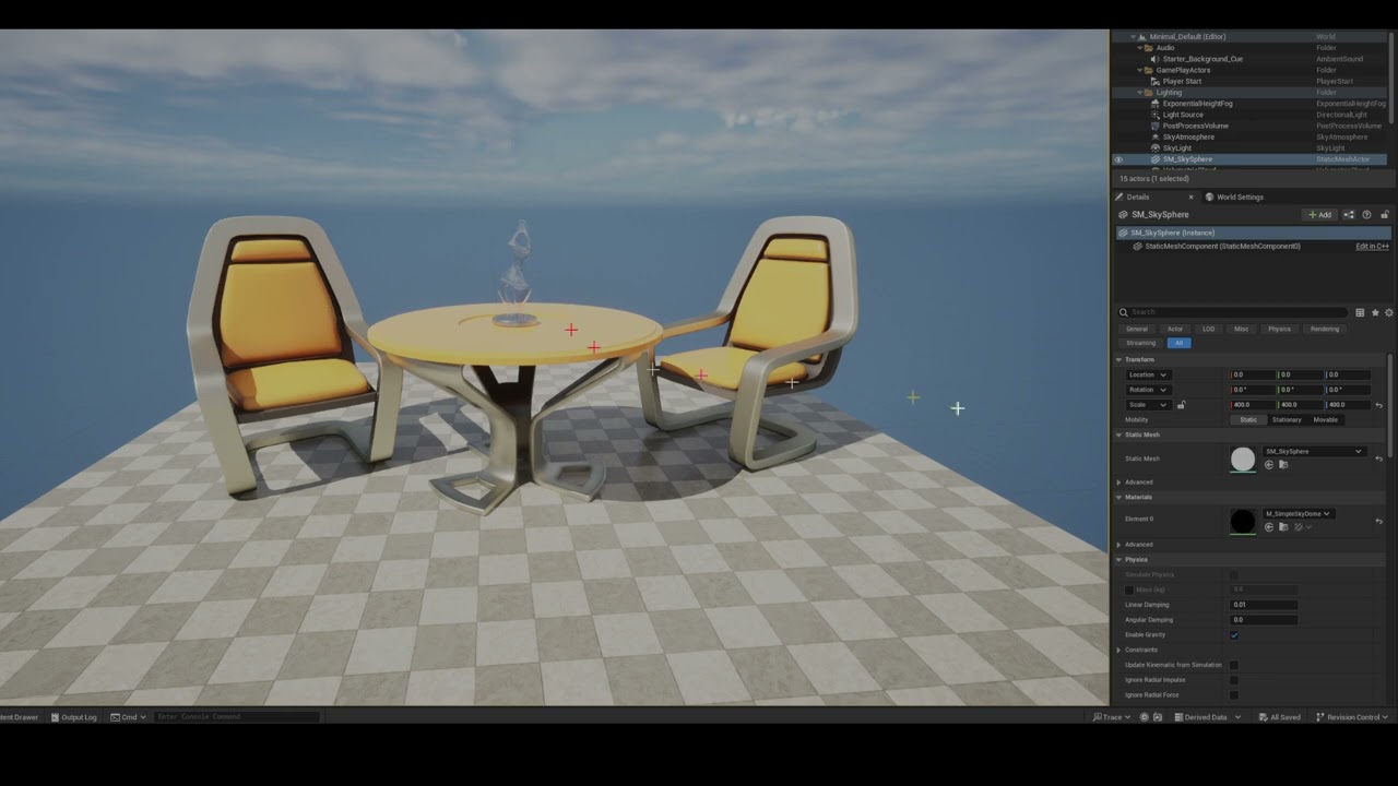 Unreal Engine 5 Tutorial Setup - How to get to Chairs Starter Content