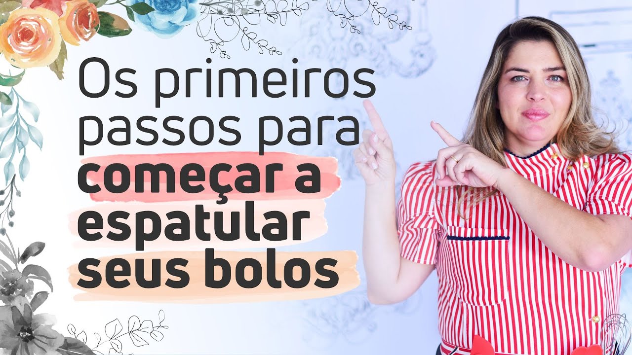 Como espatular flores em seus bolos