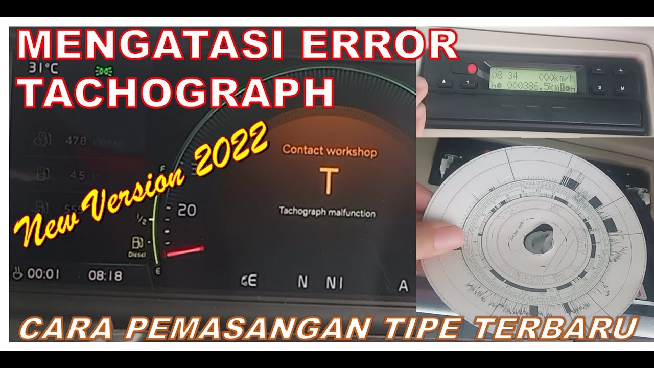 MENGHILANGKAN ERROR & MEMASANG DISC TACHOGRAPH VOLVO TERBARU 2022