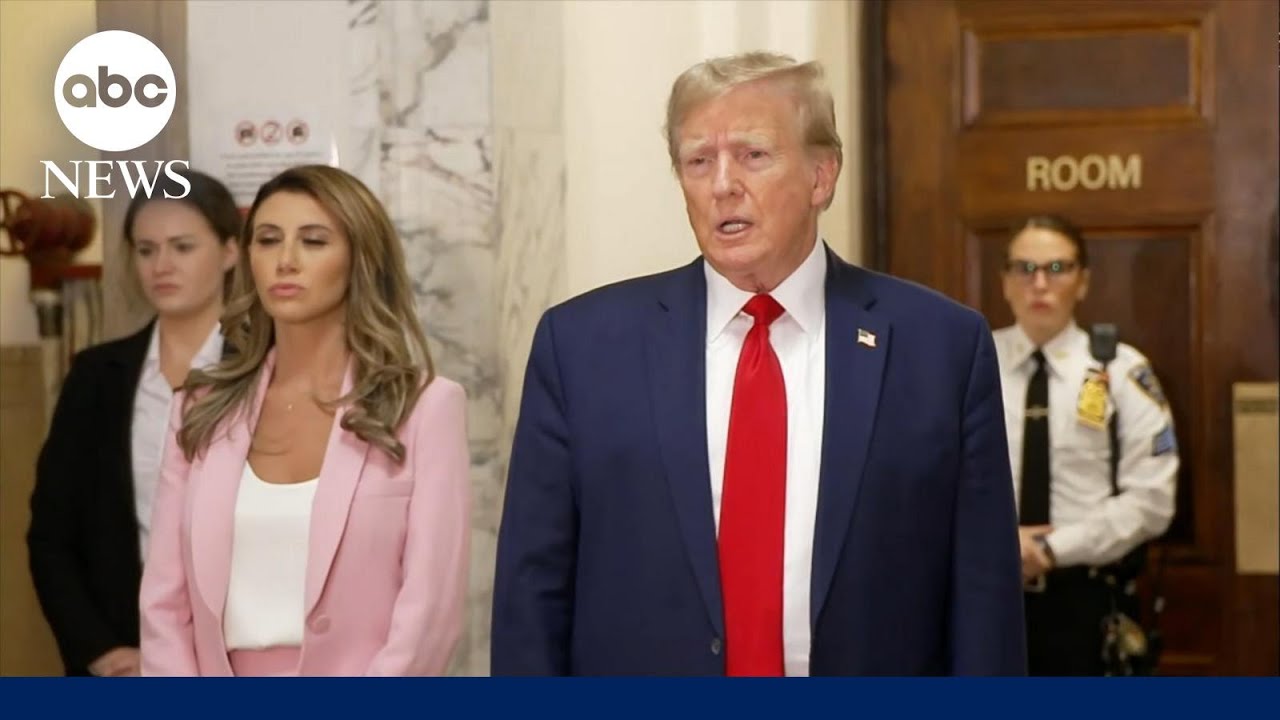 Former President Trump speaks out at civil fraud trial