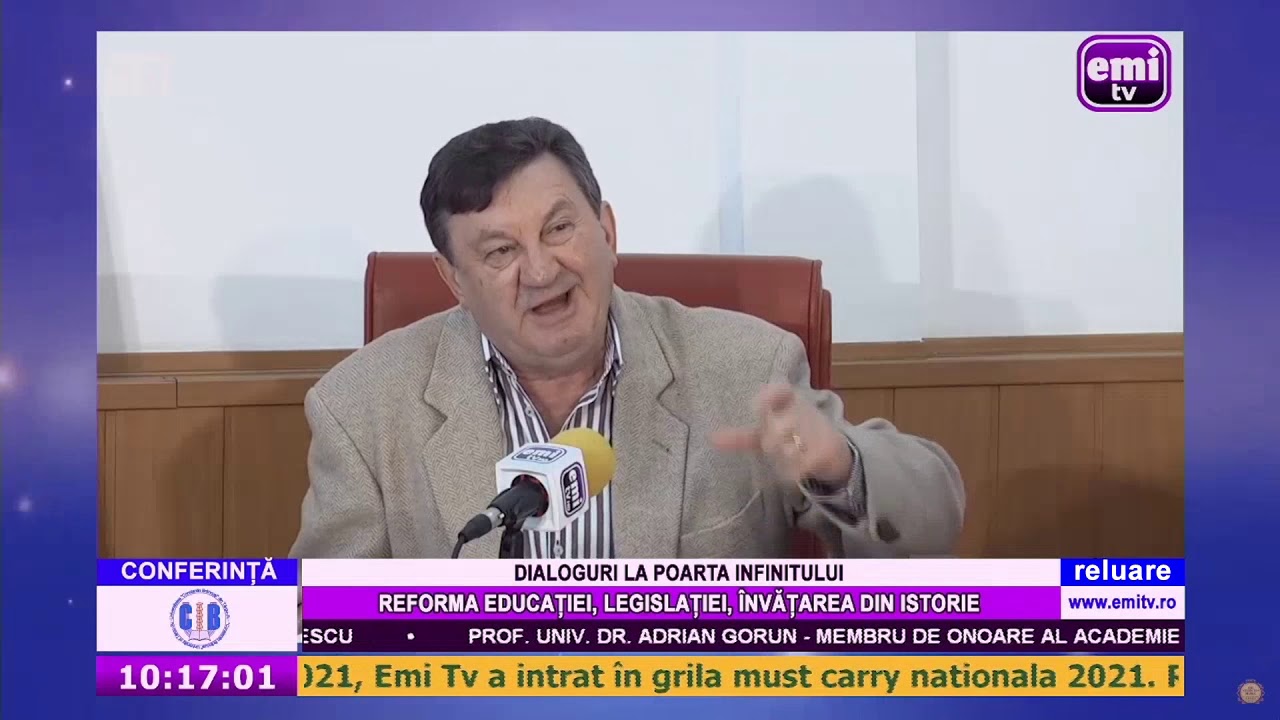 Conferință-Dialoguri la poarta infinitului - Reforma educației, legislației, învățătura din istorie