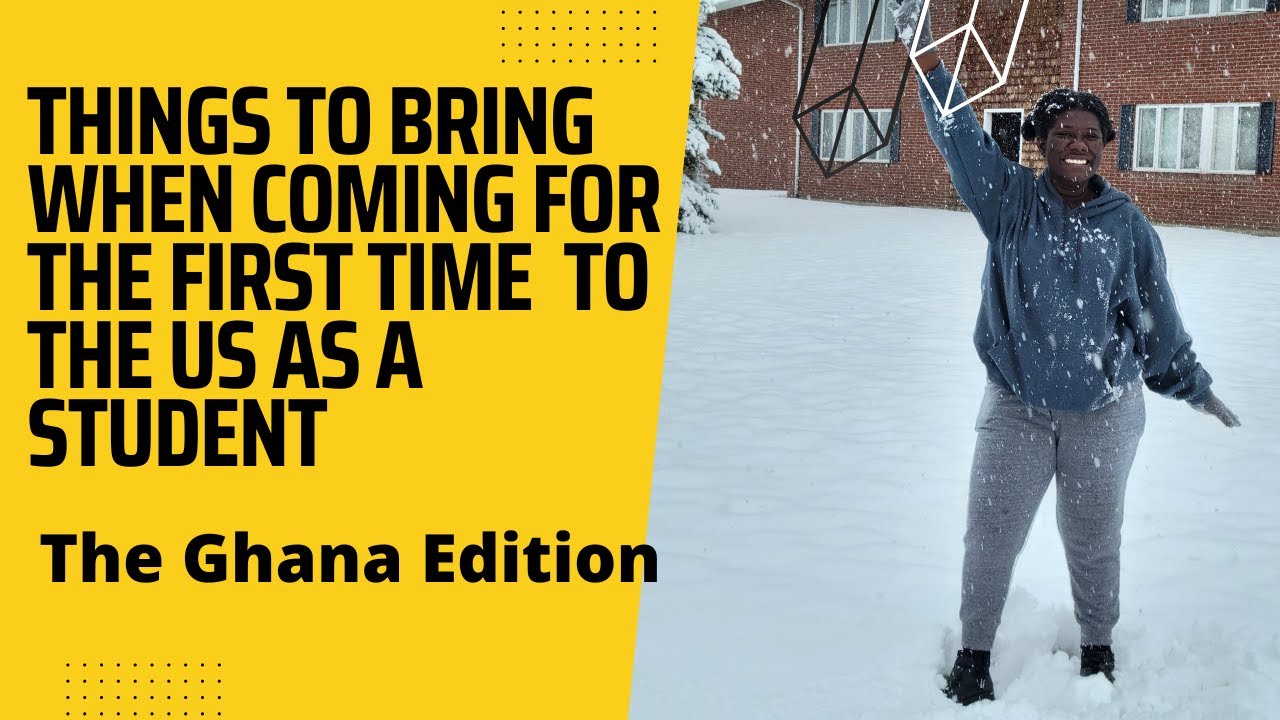 First time coming to the USA as a Student? | Some recommended things to come along.  #Ghana Edition