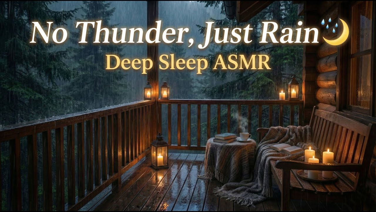 No Thunder, Just Rain 🌙 Deep Sleep ASMR