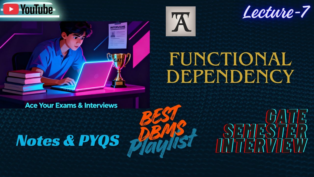 Functional Dependency Explained | DBMS Lecture 7 | Simple Notes + PYQs