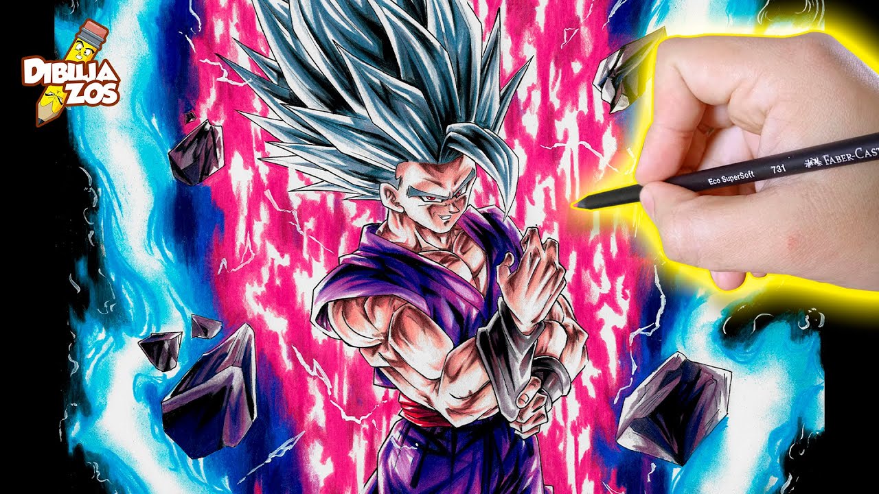 COMO DIBUJAR A GOHAN BEAST [Fácil] MIS SUPERSOFT SUFREN!😱 |  Drawvengers #5