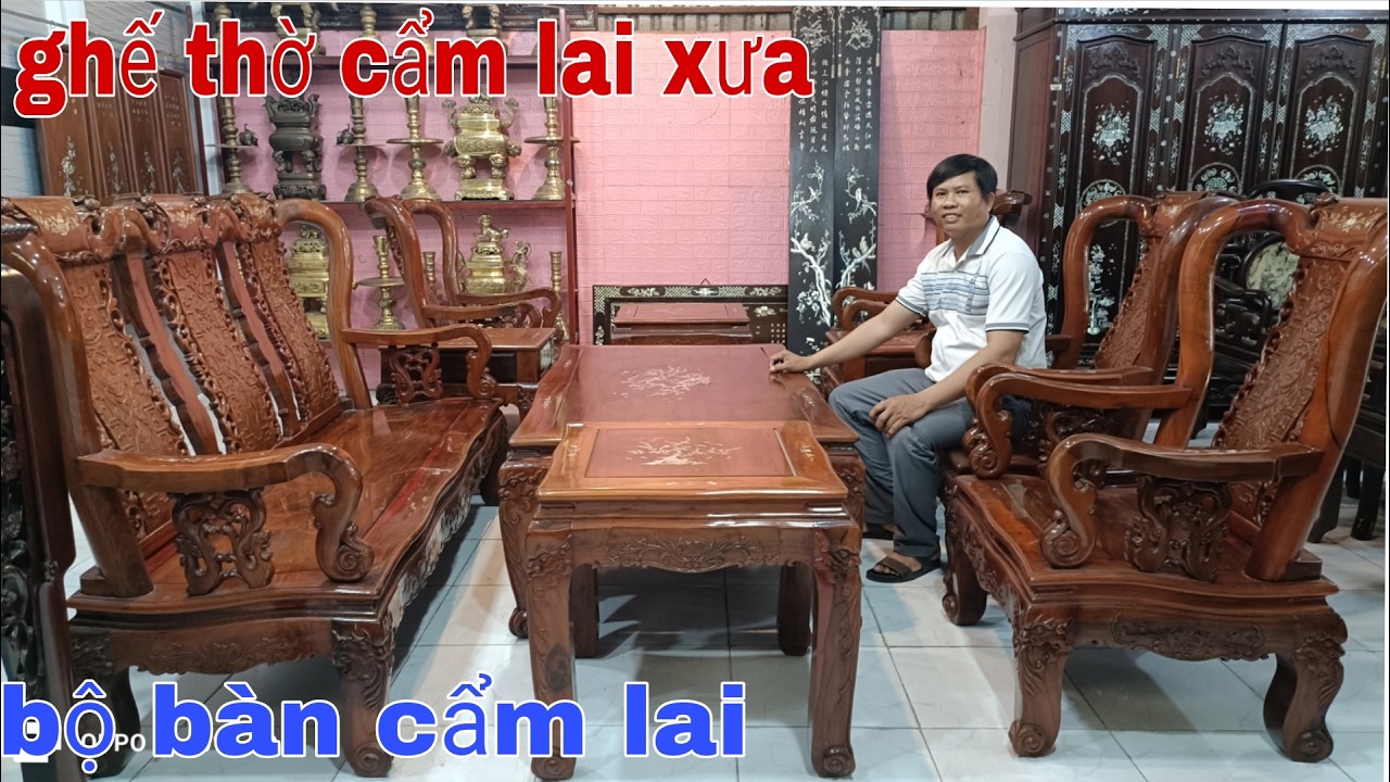 Clip 448(8-3-2026(ghế thờ cẩm lai xưa, Zalo:0345238512,Long xuyên AG,