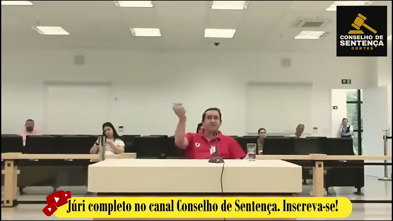 O réu alega confusão de identidade, Dr. Thiago Flôres aperta nas perguntas