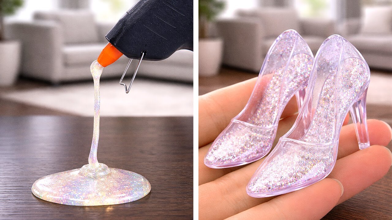 ✨ MAKE THESE HOT GLUE CRAFTS 😍 Glue Gun VS 3D Pen VS Epoxy Resin 💖
