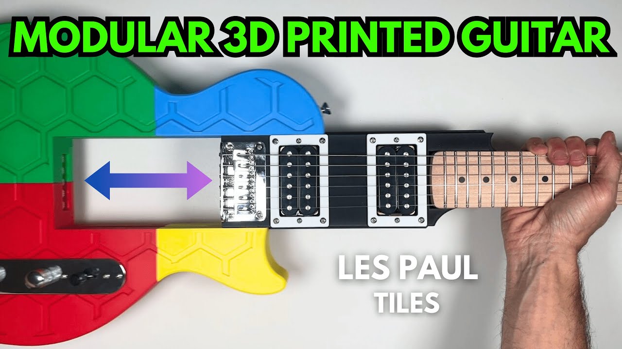 3D Printed Modular Les Paul Guitar – Full Build!