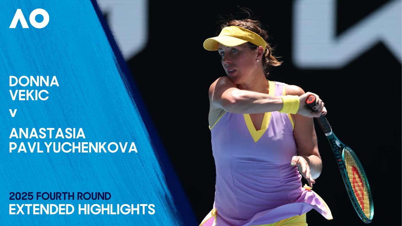 Donna Vekic v Anastasia Pavlyuchenkova Extended Highlights | Australian Open 2025 Fourth Round
