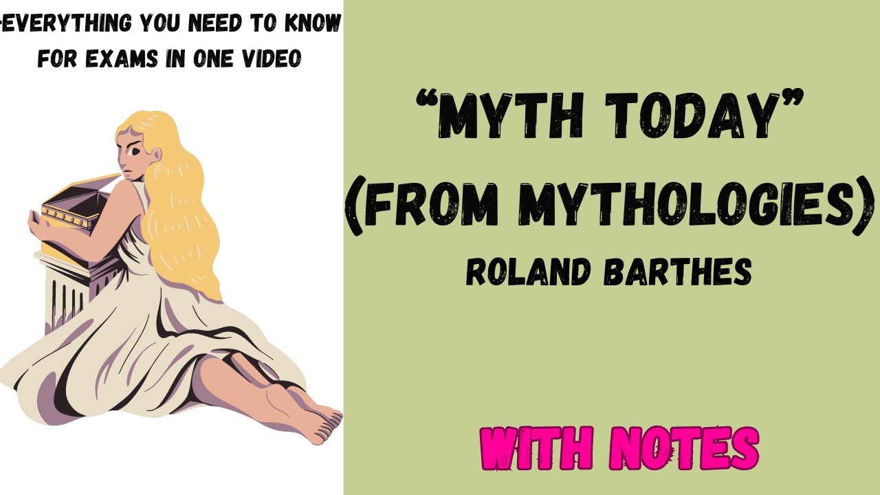 Myth Today(from Mythologies)||Roland Barthes||Hindi Explanation in points