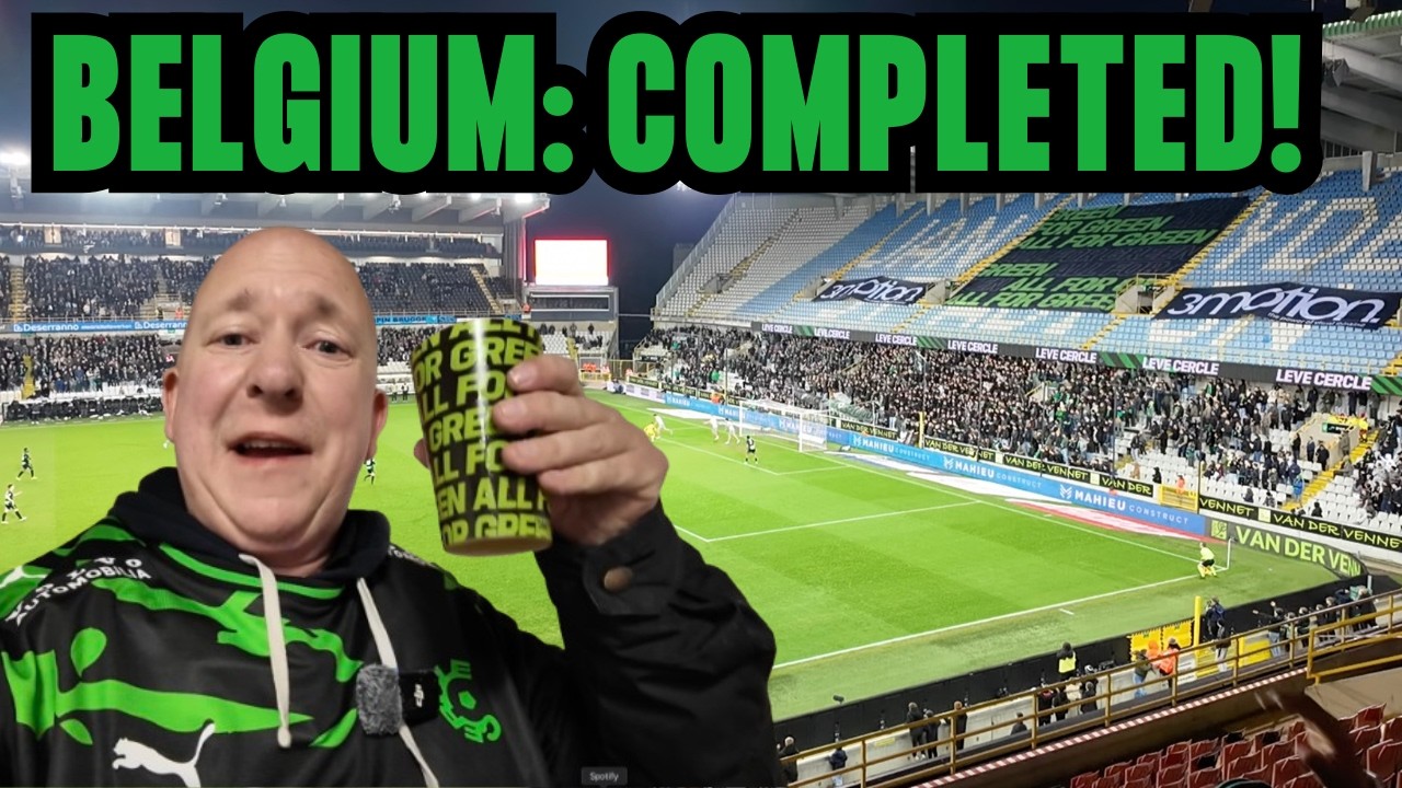 English Fan Watches Football in Belgium's Most Beautiful City!