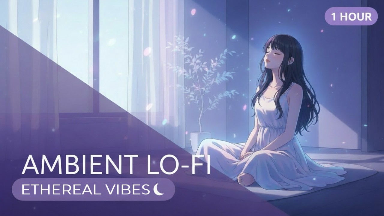 1 Hour Ambient Lofi Beats 🌙 Ethereal Study Music for Deep Focus & Concentration