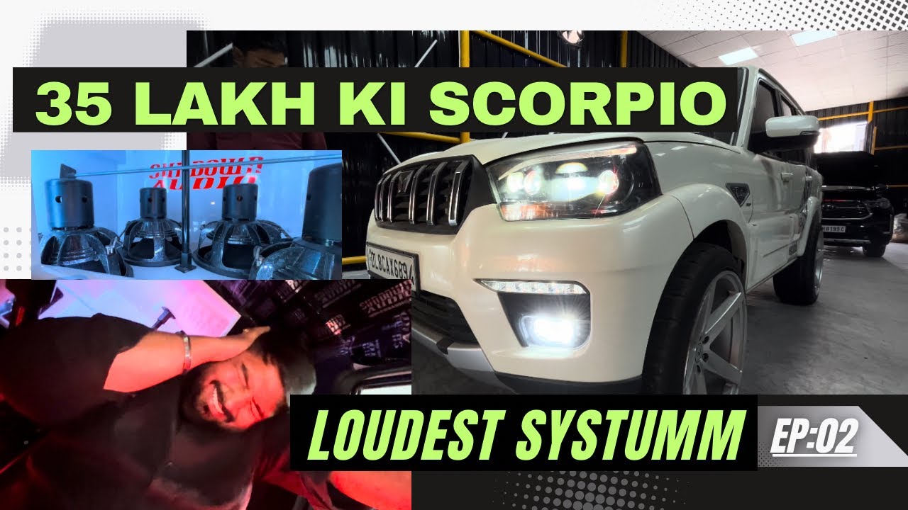 35 Lakh ka Music Systumm😱| One in India Scorpio Classic🔥|