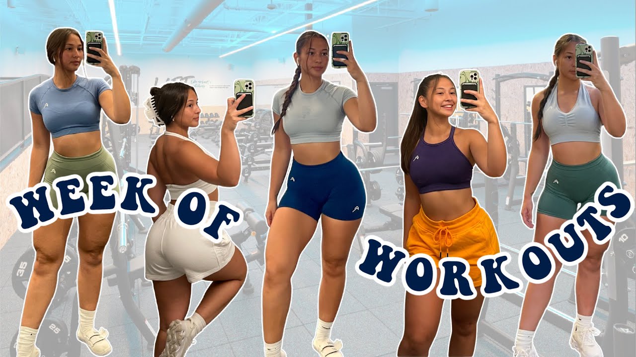 FULL WEEK OF WORKOUTS: 5-DAY SPLIT | CURRENT SUMMER ROUTINE | EXERCISES EXPLAINED