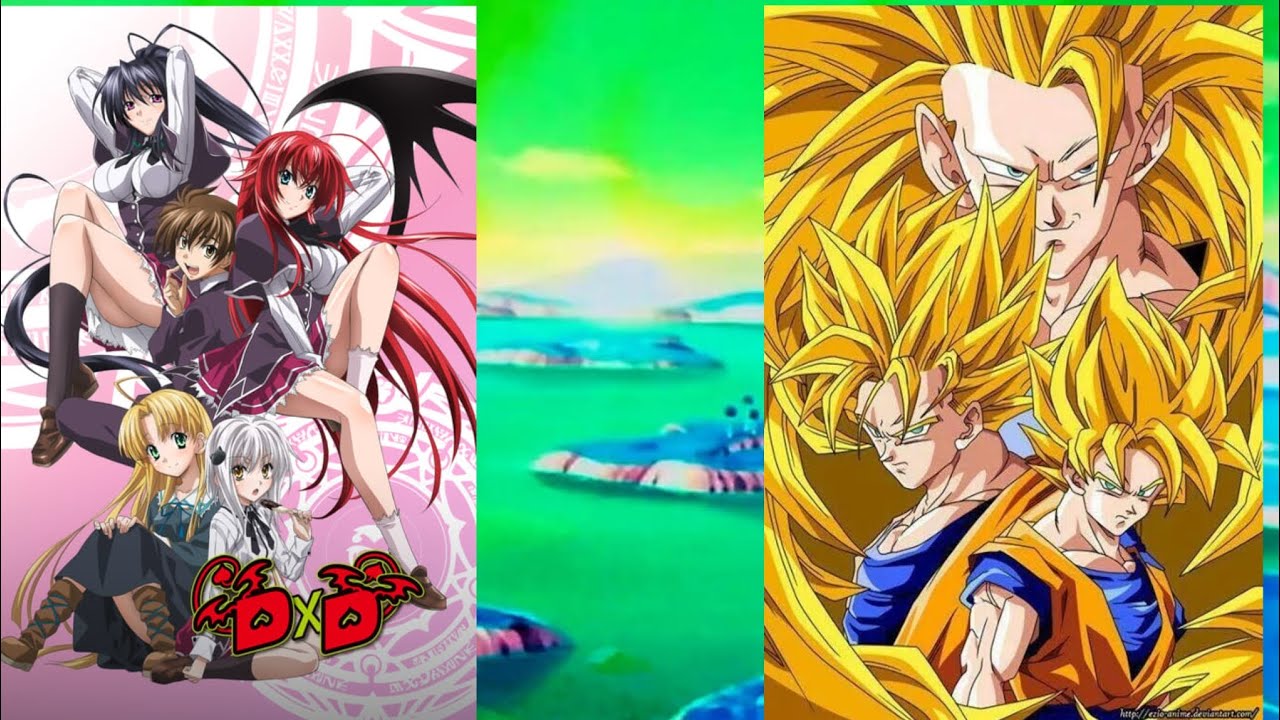 high school dxd reacciona a tiktok de goku/parte 3