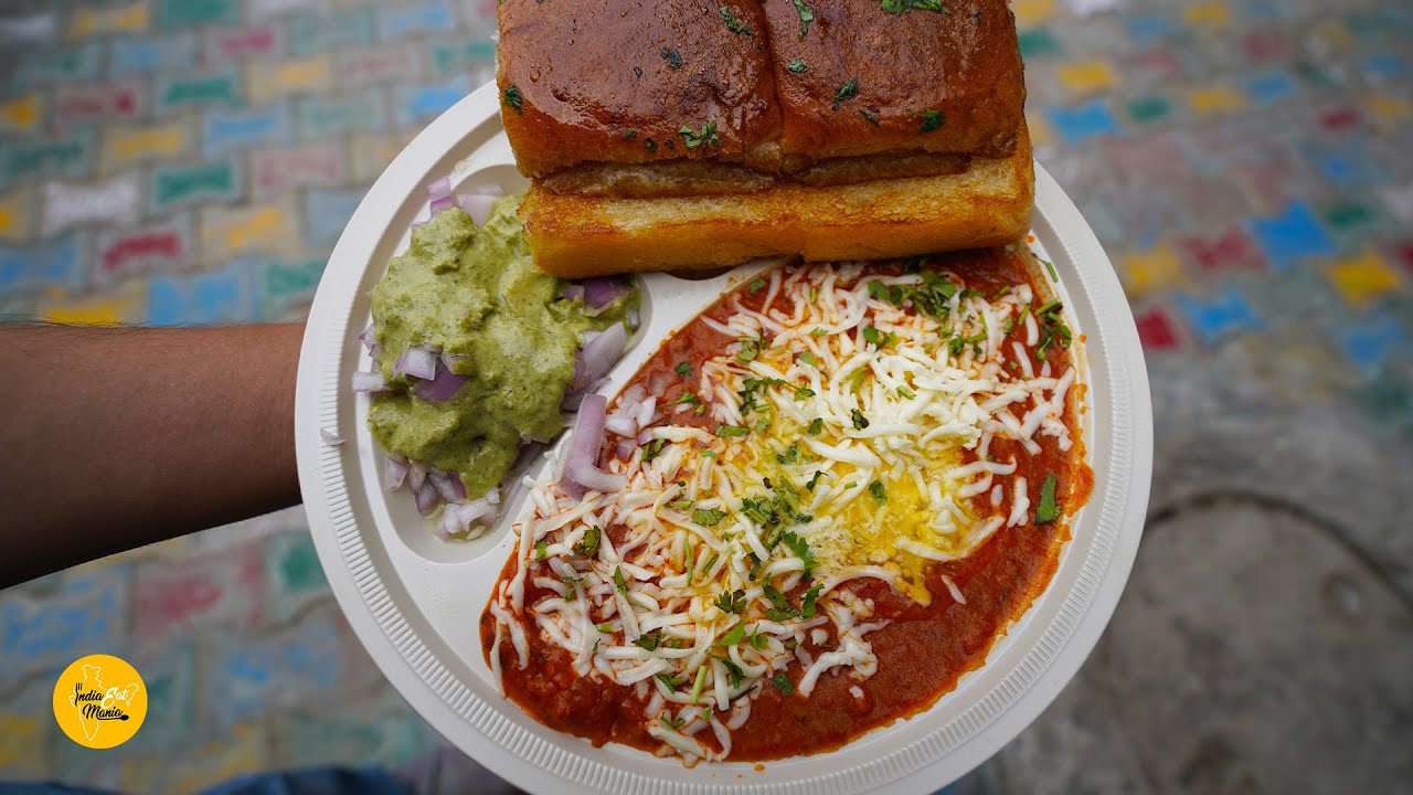 Delhi's Famous Cheese Pav Bhaji Rs. 110/- l FingerLickerz l Dwarka Street Food