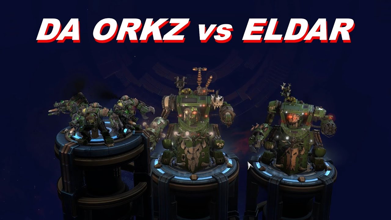 Orks vs Eldar, 3v3, Hard AI - Warhammer 40K: Dawn Of War 3