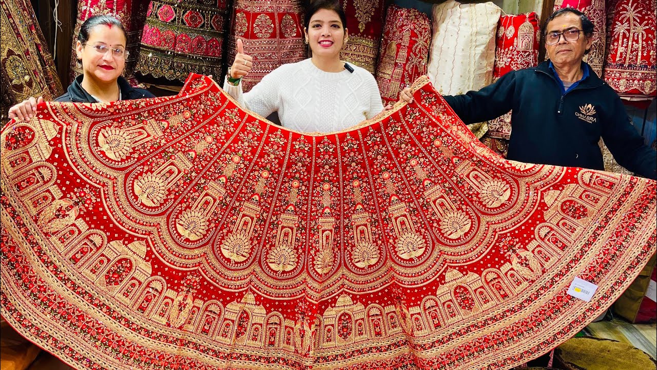 Bridal lehenga in chandni chowk with price 😍 best & cheap lehenga shops for wedding